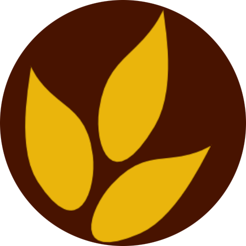 Logo terra panem montrant un épi de blé sur de la terre